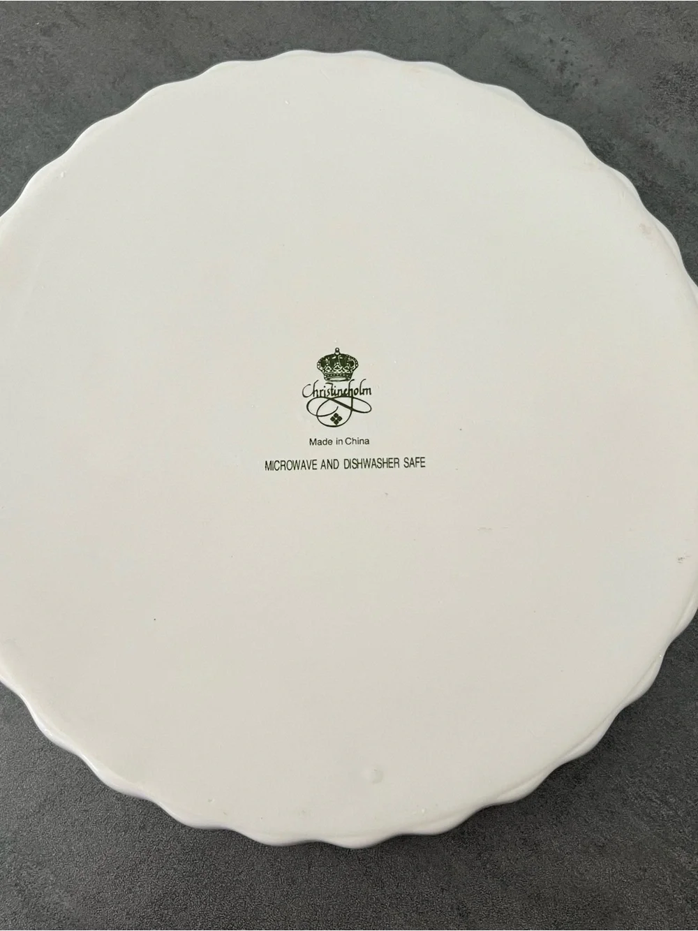 Christineholm Quiche Tart Pie Dish White Pink Rose Floral Cottagecore 9.5